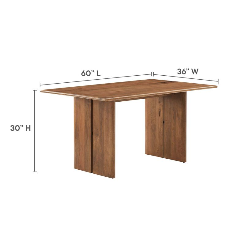 Modway - Amistad 60" Wood Dining Table Oak
