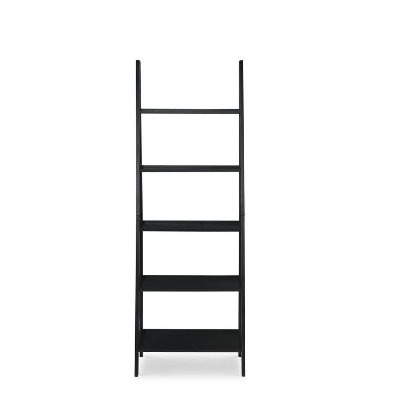 Linon Acadia Ladder Bookshelf, Black