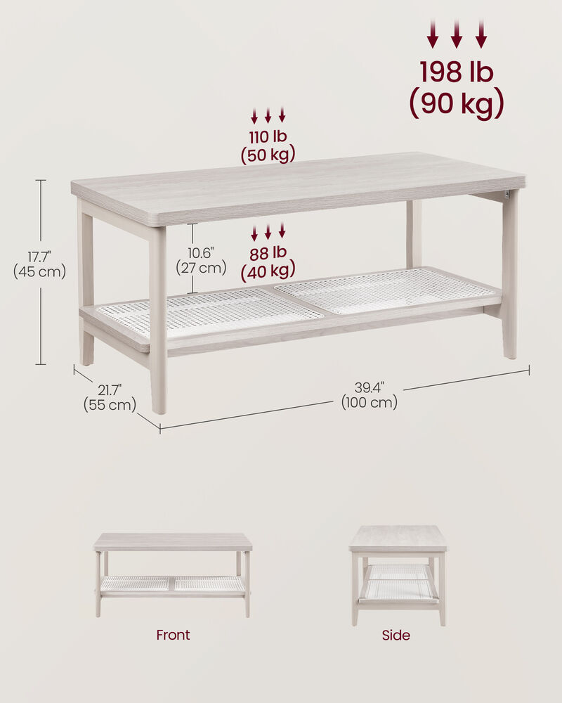 2-Tier Coffee Table for Stylish and Functional Living Room Design