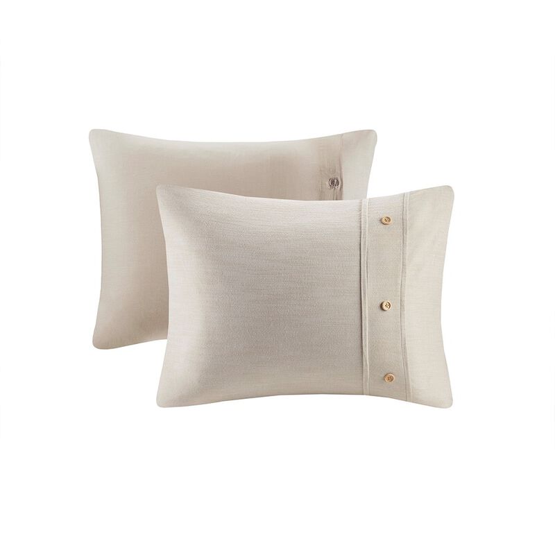 Gracie Mills Jennings Modern Farmhouse Organic Cotton Duvet Cover Set