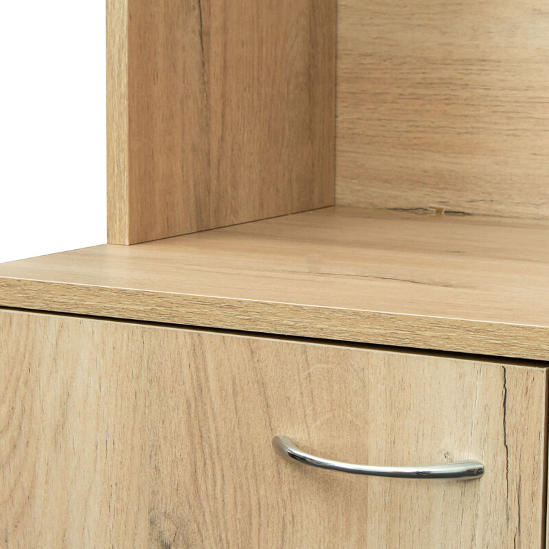 70.87" Tall Wardrobe & Kitchen Cabinet, With 6-Doors, 1-Open Shelves And 1-Drawer For Bedroom