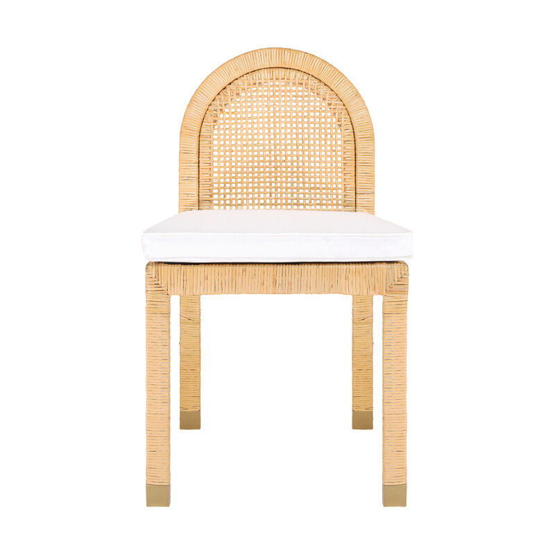 Amara Natural Rattan Arched Back Dining Chair