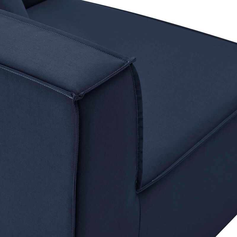Saybrook Outdoor Patio Upholstered 2-Piece Sectional Sofa Loveseat-Benzara
