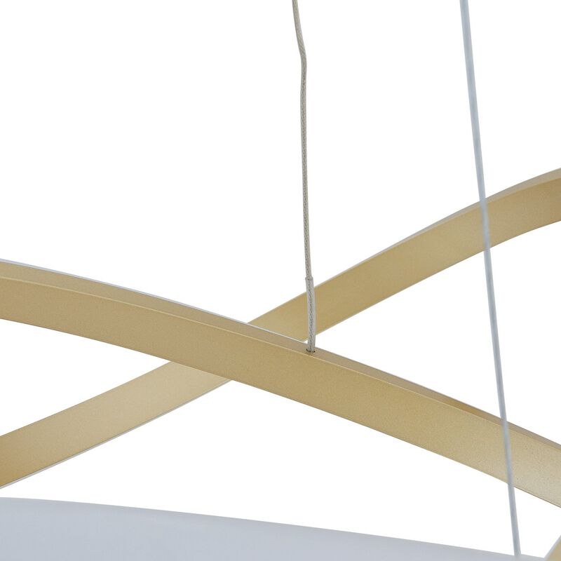 Edinburgh Chandelier Gold Metal Integrated LED Dimmable