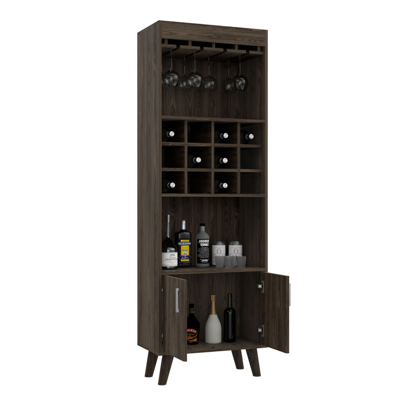 Bar Cabinet Bull, Living Room, Dark Walnut