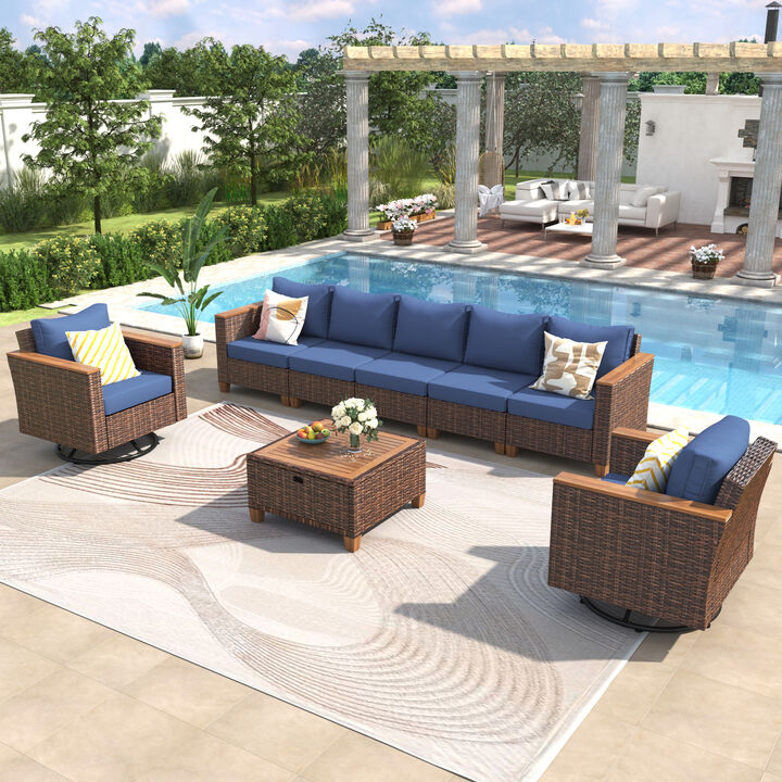 Merax Wicker Outdoor Patio Furniture Seating Set