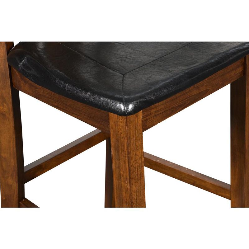 New Classic Furniture Furniture Dixon 5-Piece Counter Height Dining Set in Dark Espresso