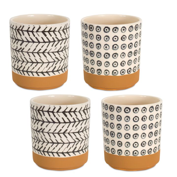 Pot (Set of 4) – Decorative Plant Pots for Home and Garden Decor