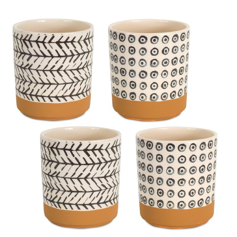 Pot (Set of 4) – Decorative Plant Pots for Home and Garden Decor