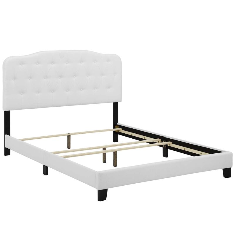 Modway - Amelia Twin Upholstered Fabric Bed White