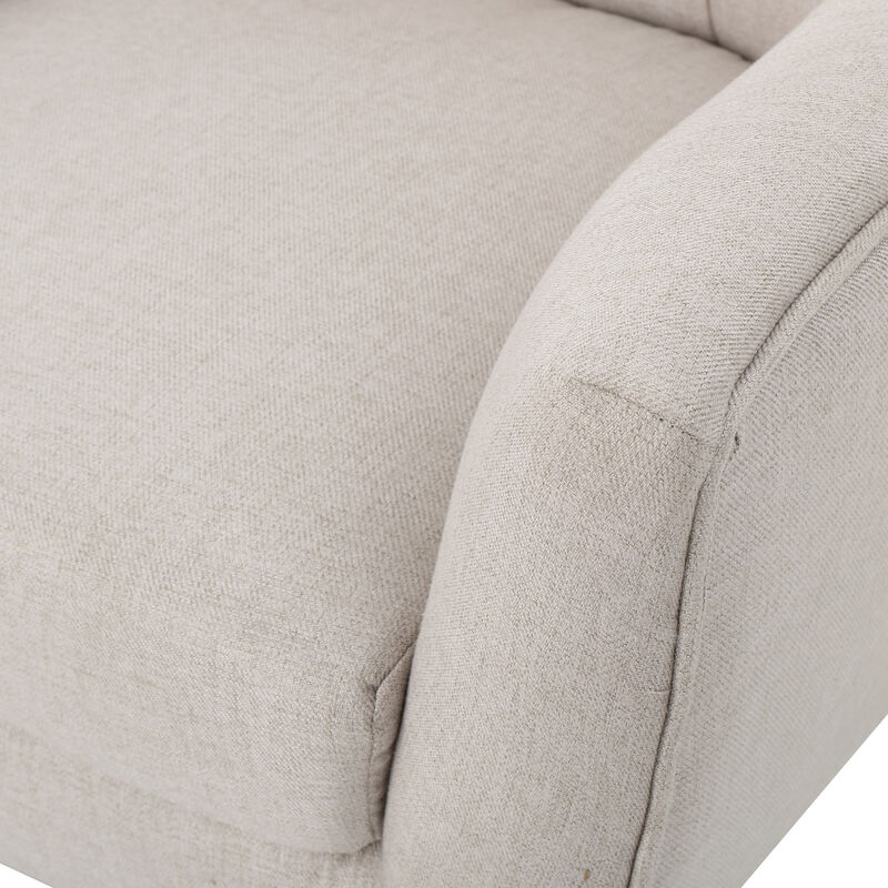 Merax Armchair Accent Chair with Wooden Legs