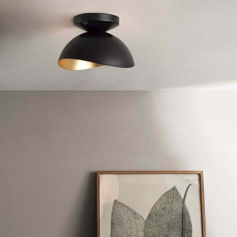 NOVA OF CALIFORNIA Luna Bella Flush Mount Ceiling Light - Matte Black