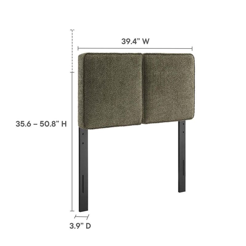 Modway Lindee Boucle Fabric Twin Headboard