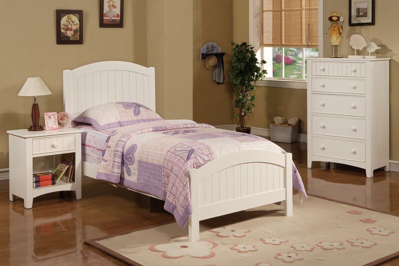 Streamdale Karine Wooden Nightstand With One Drawer In Finish