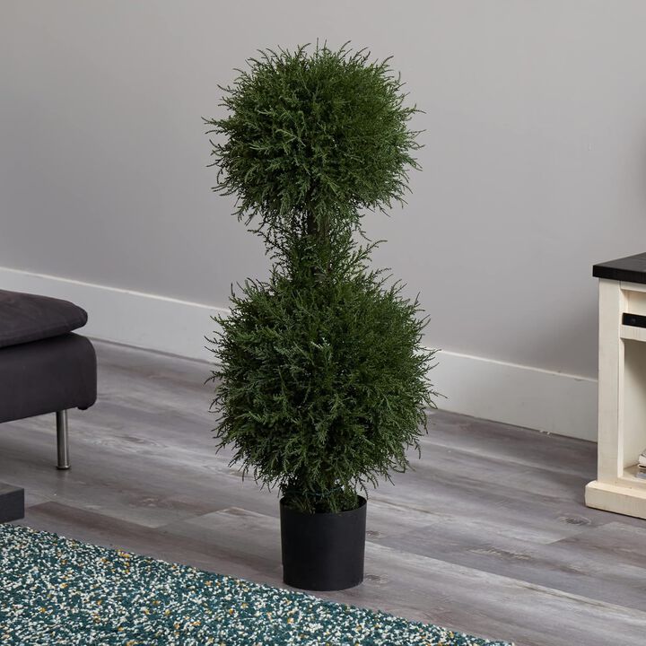 Hivvago 35 Inches Double Boxwood Topiary