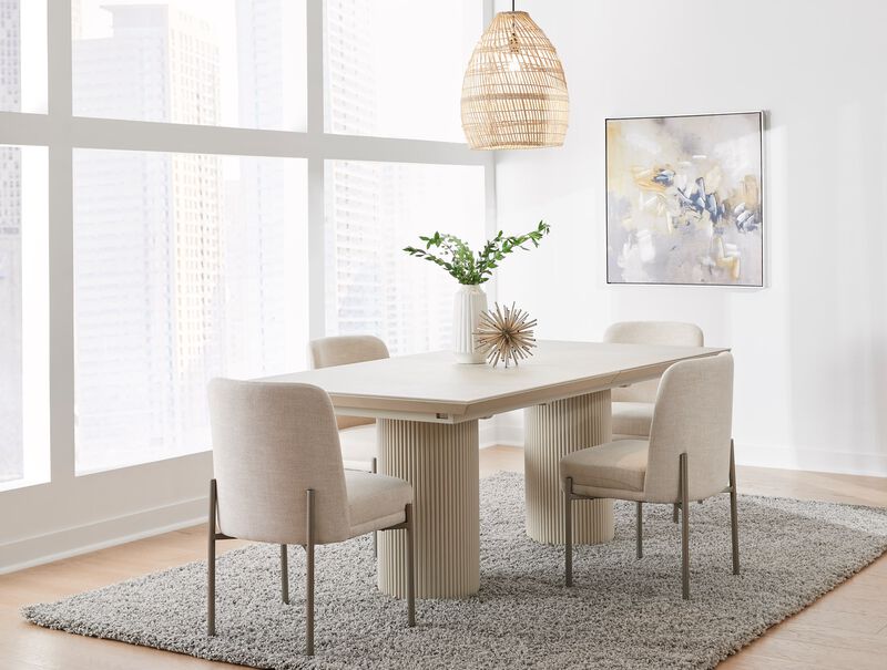 Cannon Stone Top Extension Dining Table