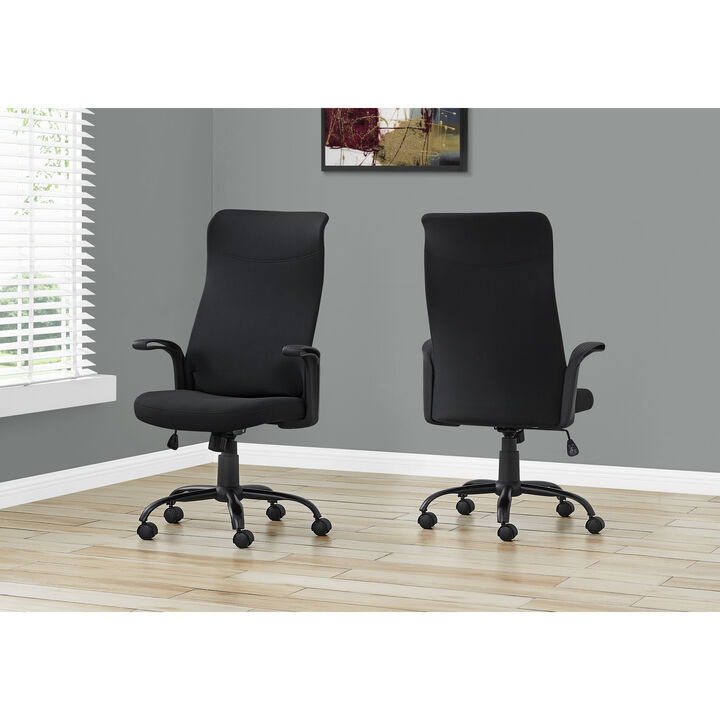 Monarch Specialties I 7248 Office Chair, Adjustable Height, Swivel, Ergonomic, Armrests, Computer Desk, Work, Metal, Mesh, Black, Contemporary, Modern