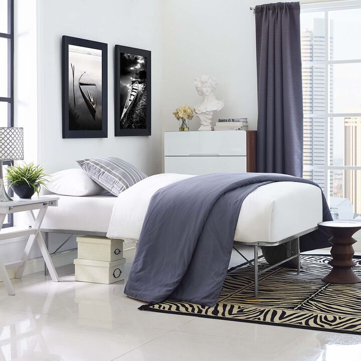 Modway - Horizon Twin Stainless Steel Bed Frame