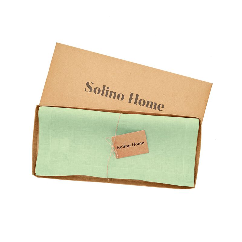 Solino Home 100% Pure Linen Table Runner | Fete for Valentine;s