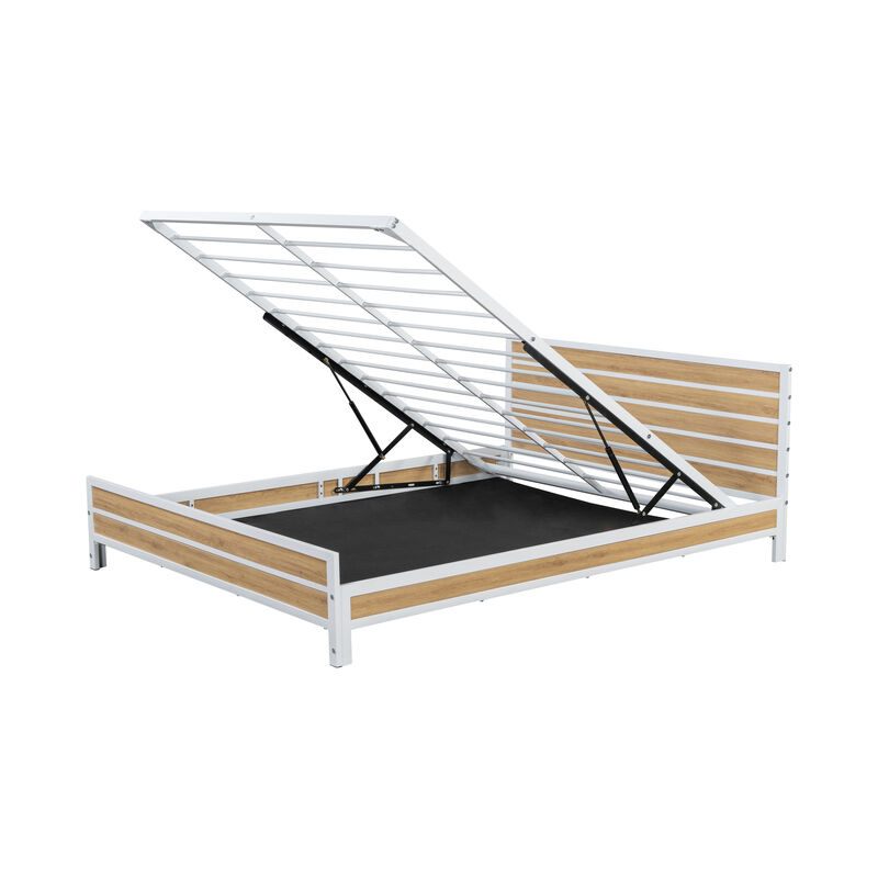 Merax Metal Platform Bed with Storage