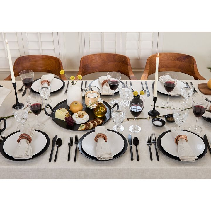Solino Home 100% Pure Linen Tablecloth | Classic Hemstitch