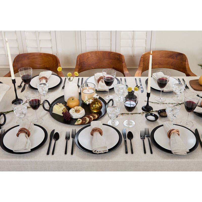 Solino Home 100% Pure Linen Tablecloth | Classic Hemstitch
