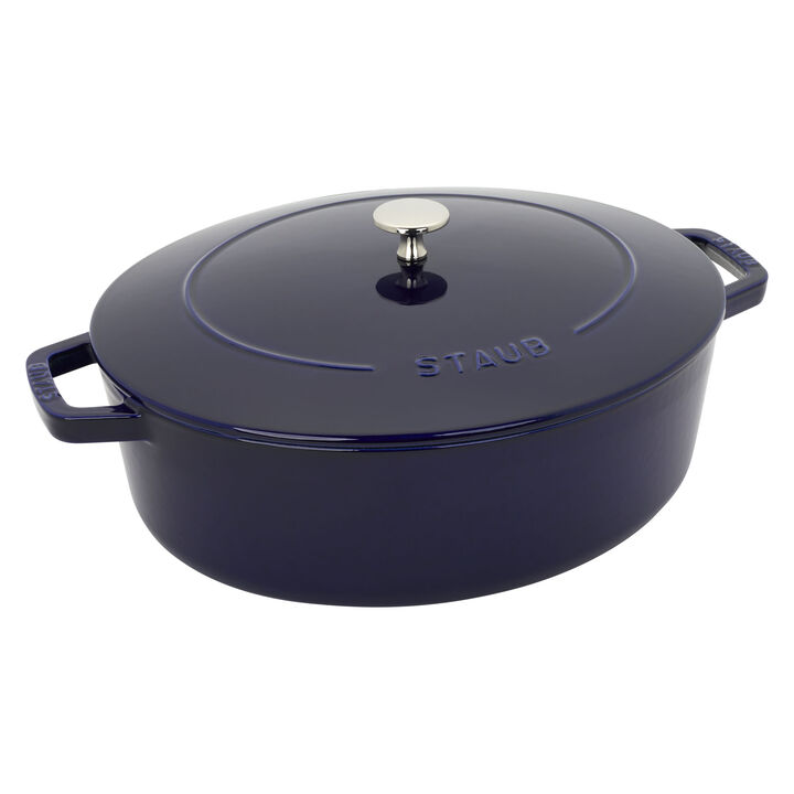 Staub Cast Iron 6.25-qt Shallow Oval Dutch Oven - Citron Staub Cast Iron 6.25-qt Shallow Oval Dutch Oven - Citron