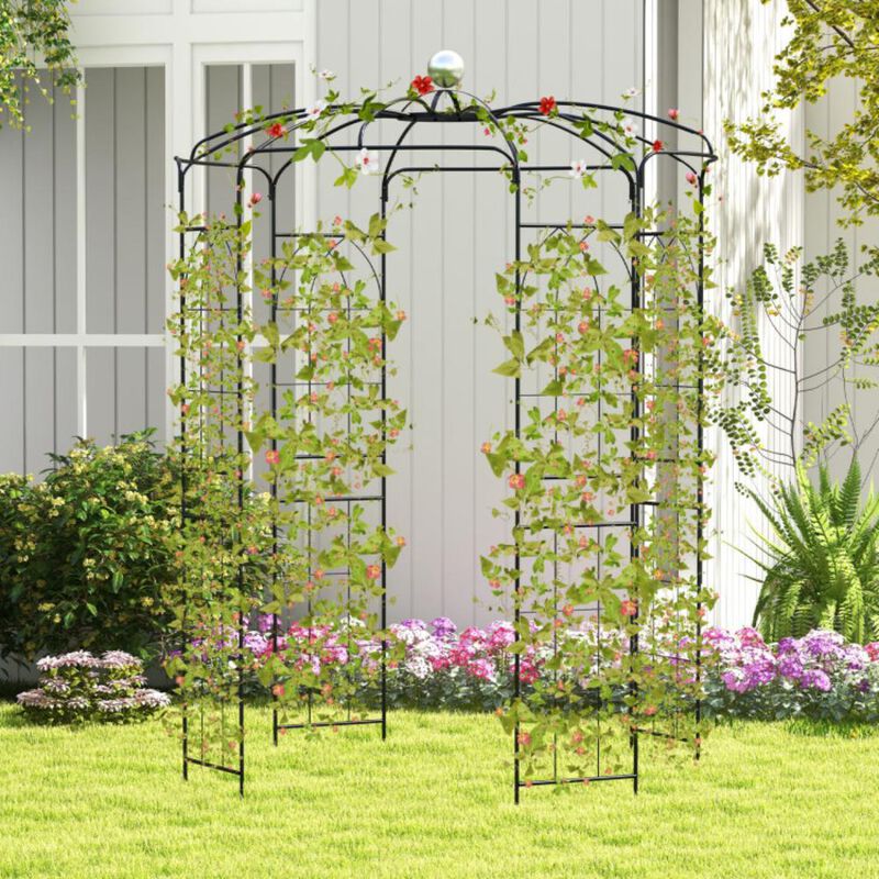 Hivvago Birdcage Shape Gazebo for Climbing Plants and Wedding Ceremony Decoration