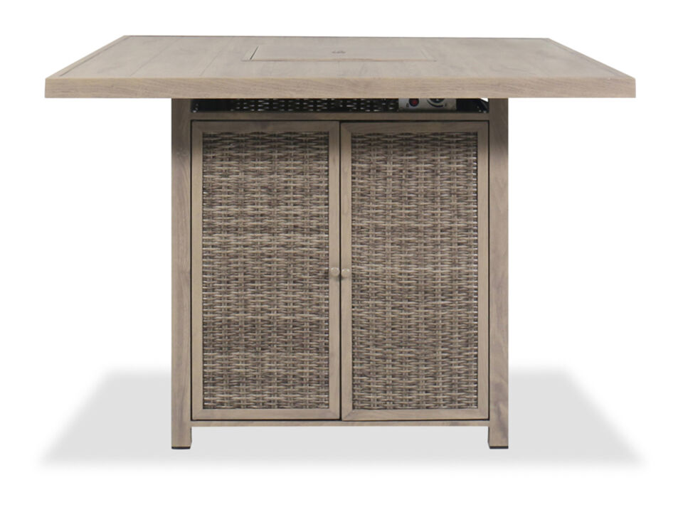 Walton Bridge Outdoor Bar Table with Fire Pit
