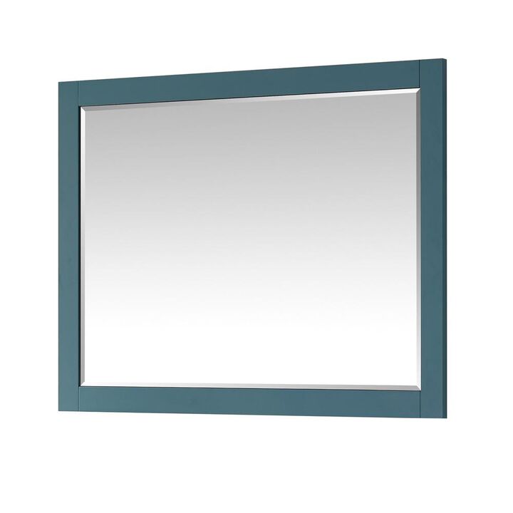 Altair 48 Rectangular Bathroom Wood Framed Wall Mirror in Royal Green