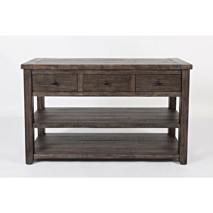 Jofran Madison County Rustic Reclaimed Solid Wood Farmhouse Sofa 50 Sofa Table