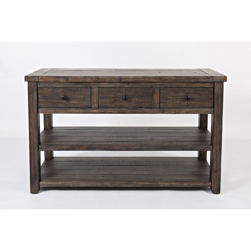 Jofran Madison County Rustic Reclaimed Solid Wood Farmhouse Sofa 50 Sofa Table