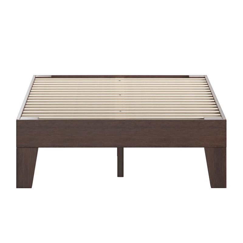 Flash Furniture Wood Full Platform Bed with Wooden Support Slats, No Box Spring Required