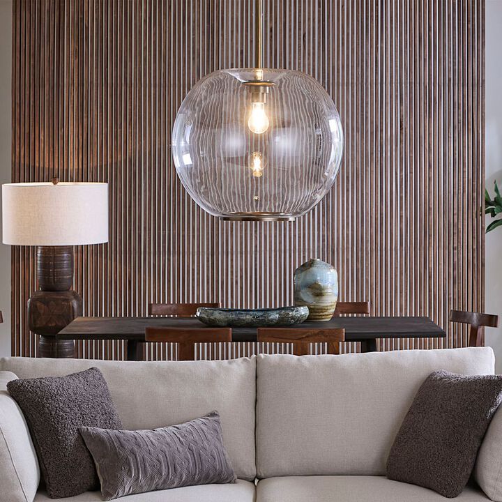 Helium 1-Light Glass Pendant