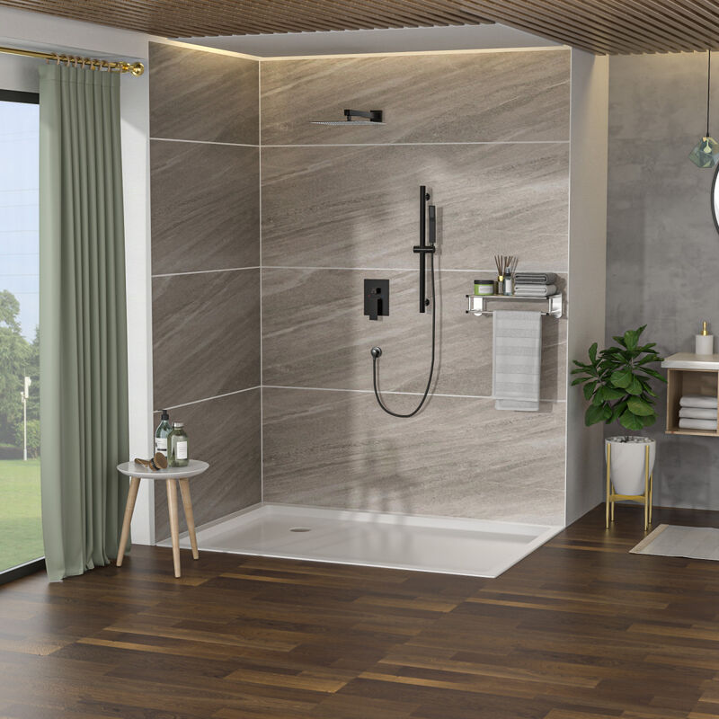 10" Rain Shower Head System with Adjustable Slide Bar