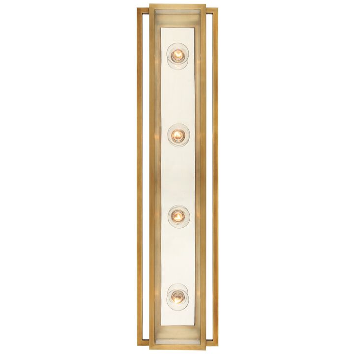 Halle 30" Vanity Light in Hand-Rubbed Antique Brass