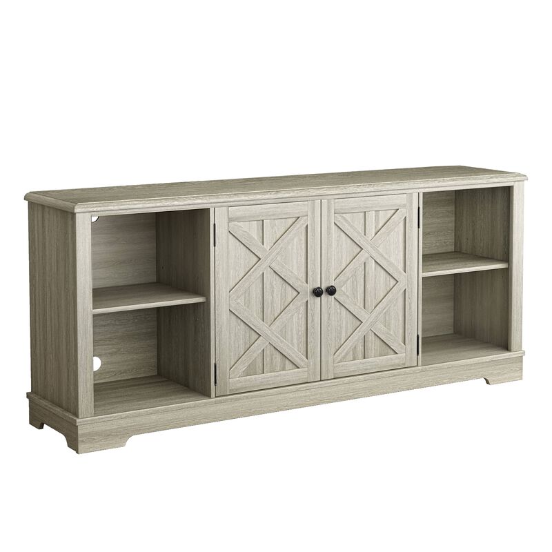 FESTIVO 70-inch Extra-Wide Rustic TV Stand for 80" TVs