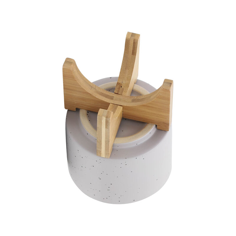 5" Planter with Wood Stand