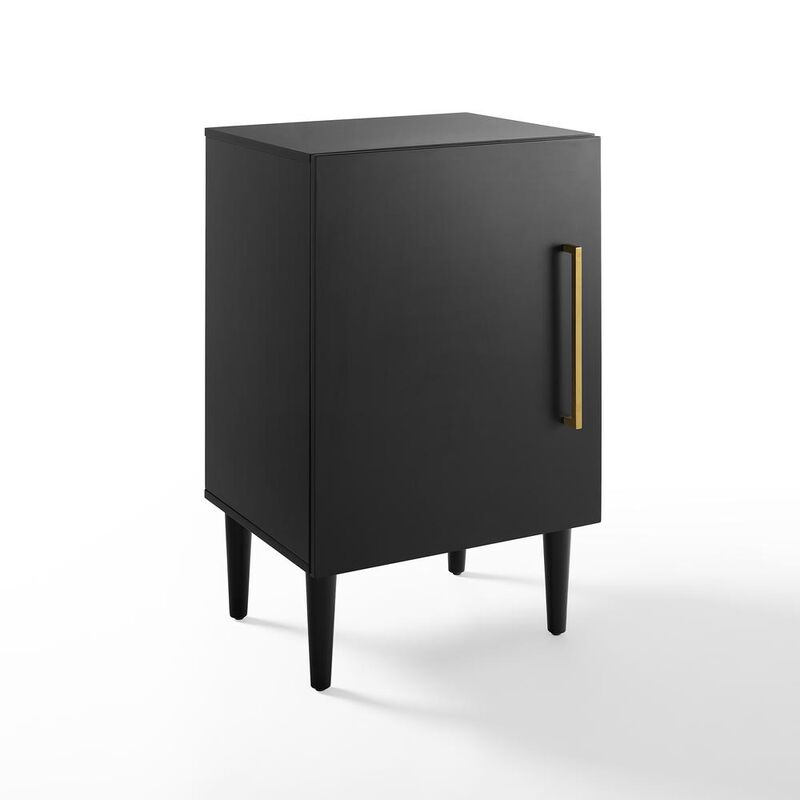 Crosley Furniture Everett Record Player Stand Matte Black