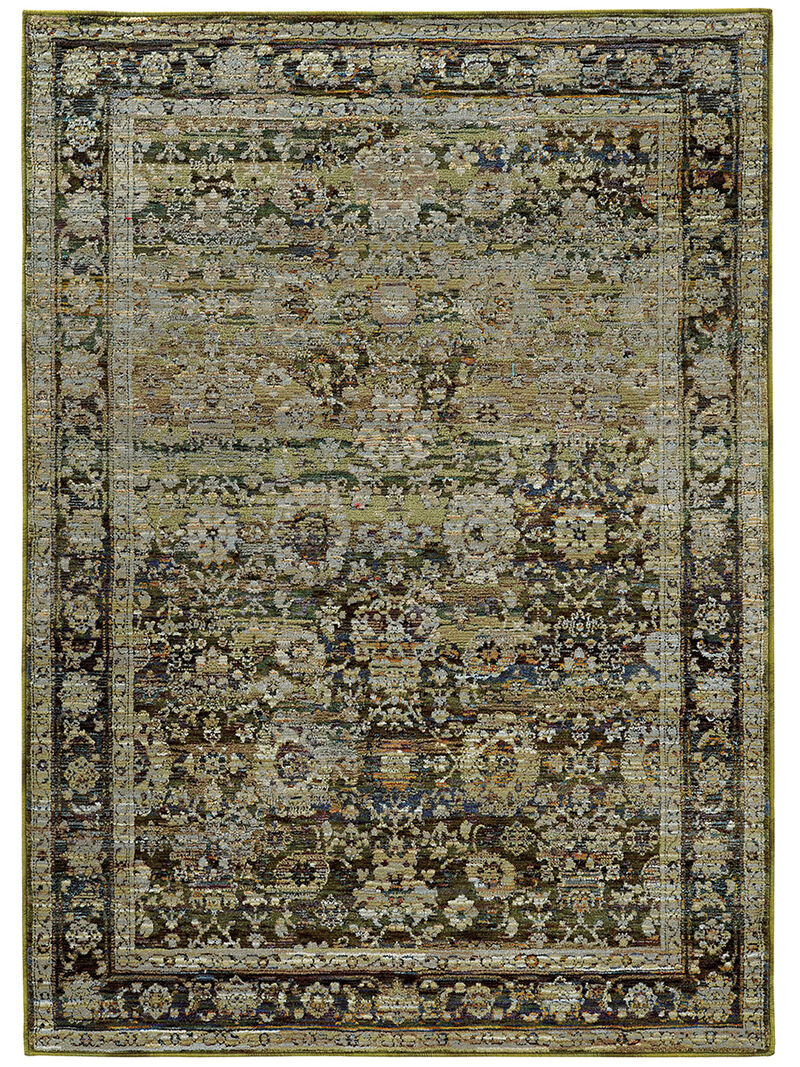 Andorra 3'3" x 5'2" Green Rug