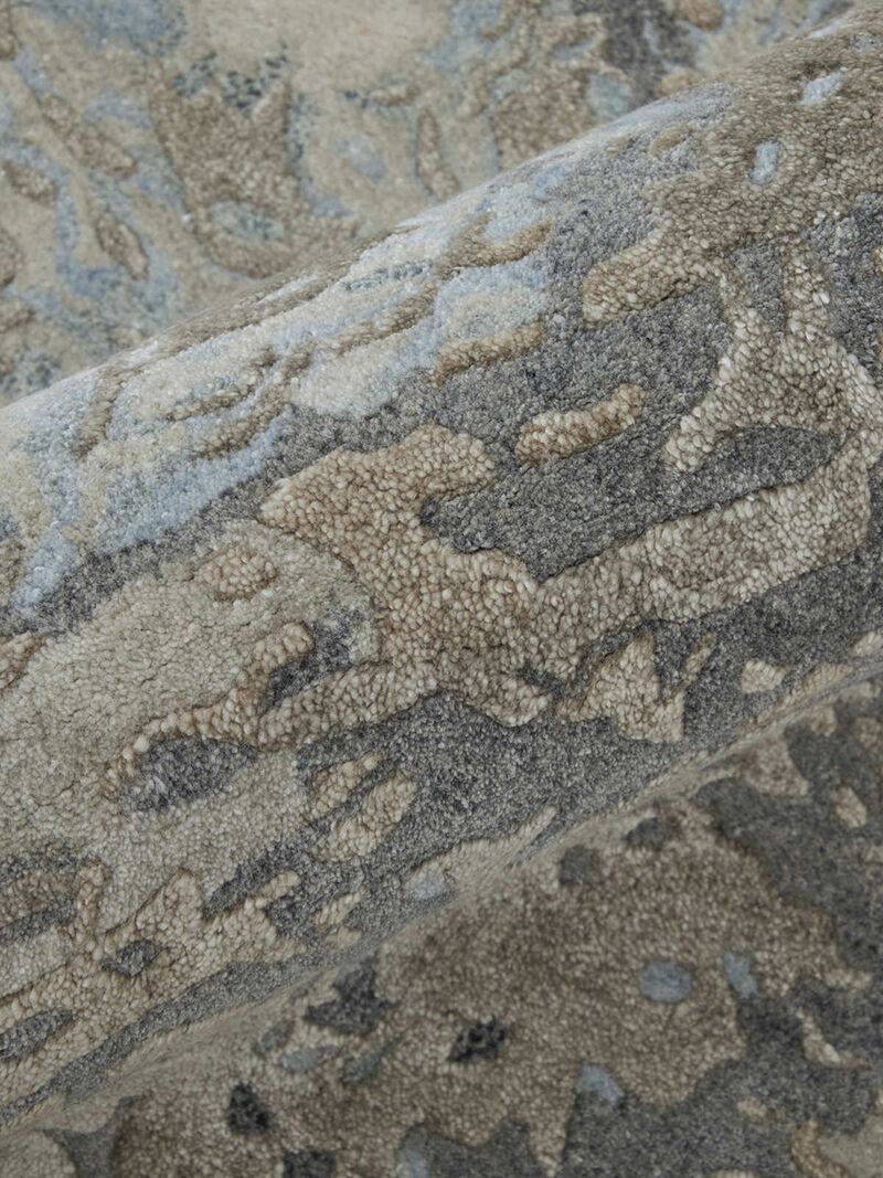 Zarah 8918F 3'6" x 5'6" Gray/Tan/Blue Rug