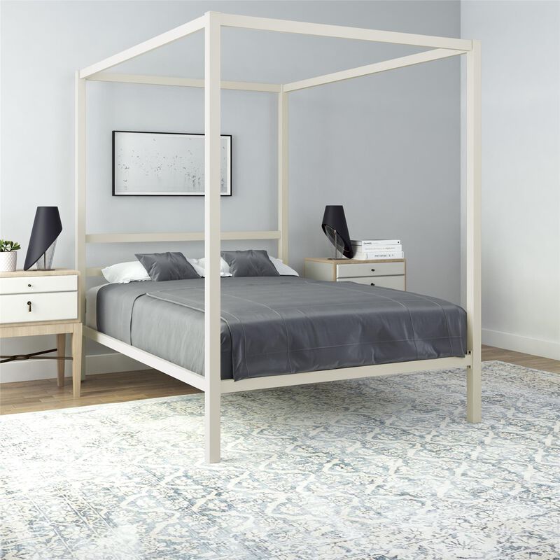 Atwater Living Cara Metal Square Canopy Bed