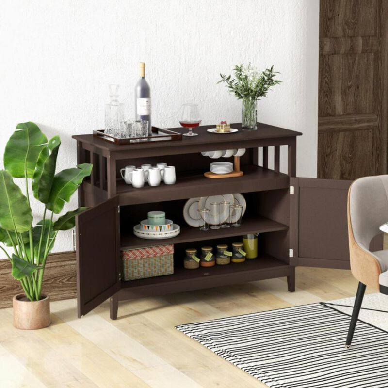 Hivvago Modern Practical Wooden Kitchen Lockers with Large Storage Space