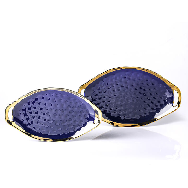 Stone Lain Florian Porcelain Serving Plate Set 2 Piece