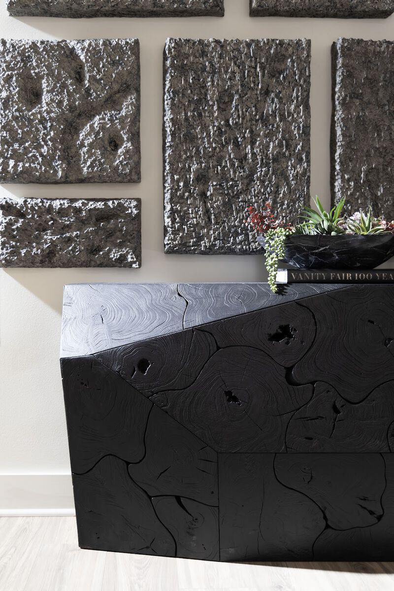 Prism Black Console Table