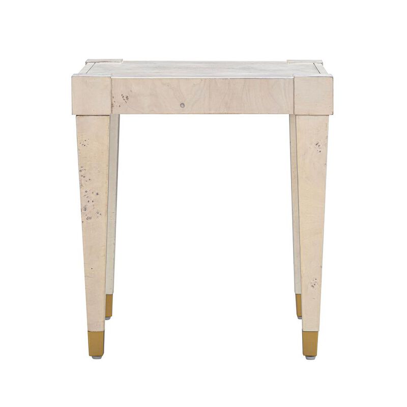Belen Kox Modern Burl Wood End Table, Belen Kox
