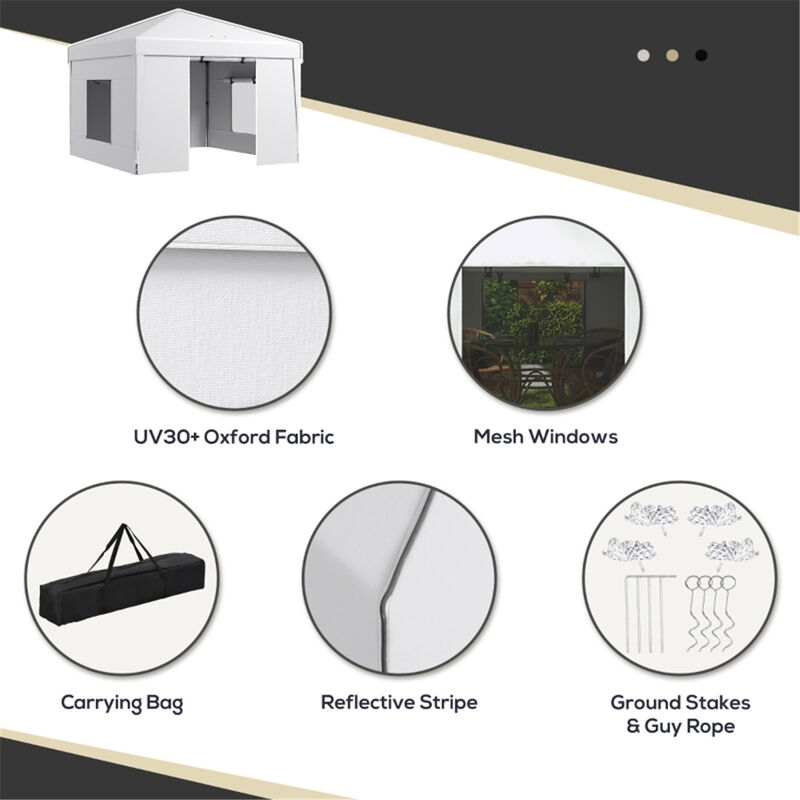 Pop Up Canopy Tent, Portable Outdoor Shelter for Camping, Patio & Events