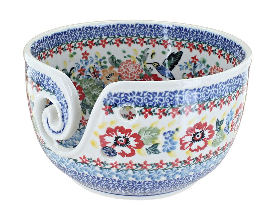 Blue Rose Polish Pottery Alyce Yarn Bowl