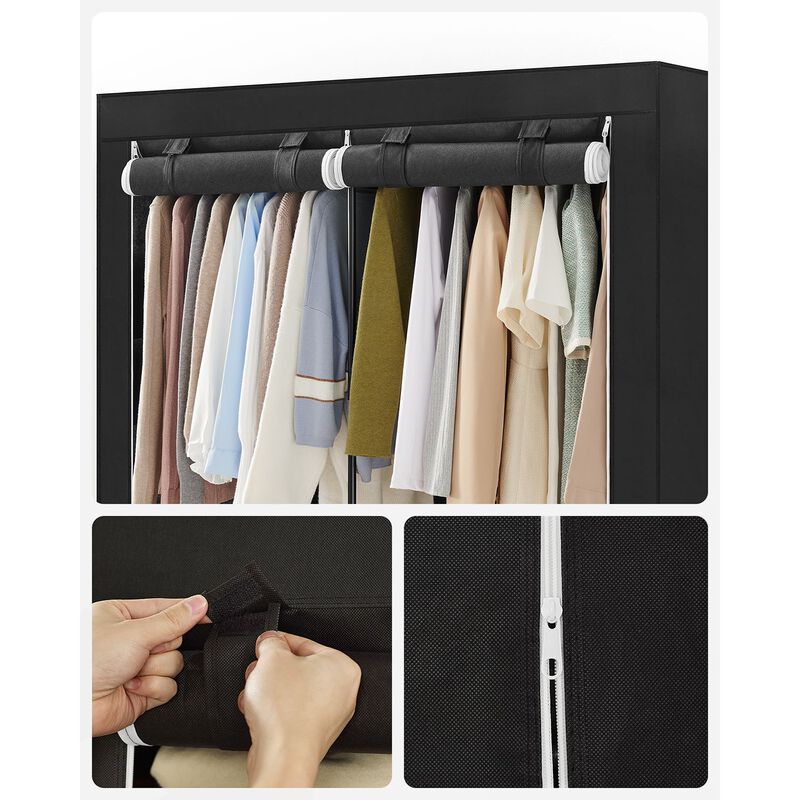 Wardrobe Closet Organizer with Cover