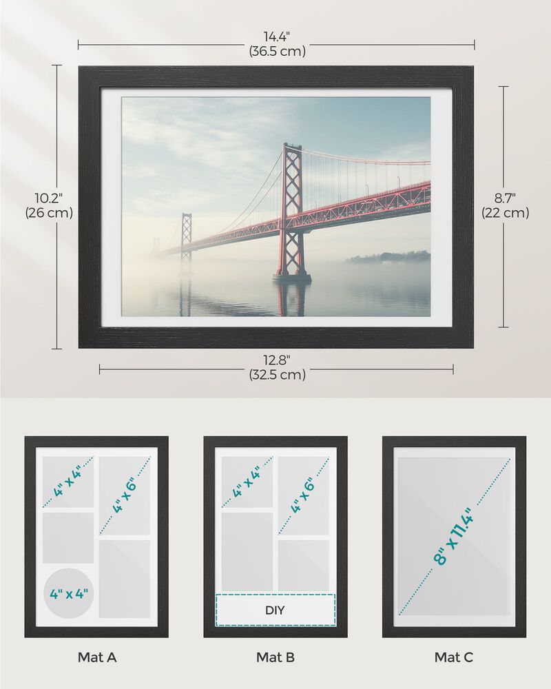 A4 Picture Frame Collage: Stylish Multi-Photo Display for Personalized Décor